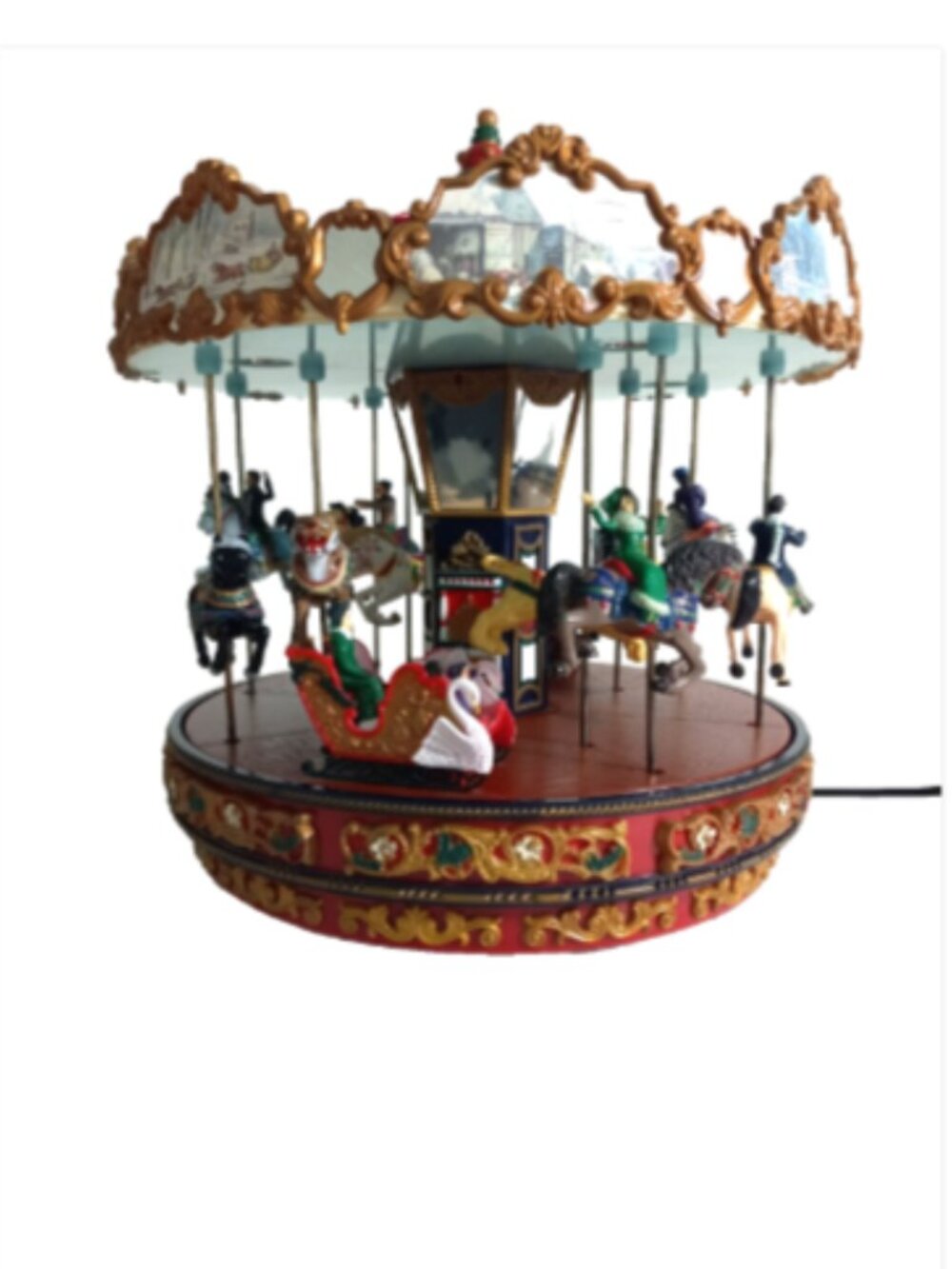 Mr Christmas Winter Wonderland Carousel Animated Music Box 35 Songs Works - Picture 5 of 11